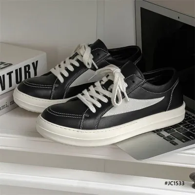 Men’s Breathable Low-Top Leather Sneakers